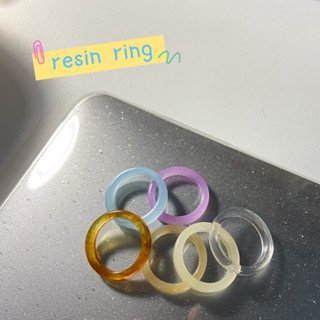 💍พร้อมส่ง แหวนเรซิ่นอะคริลิค