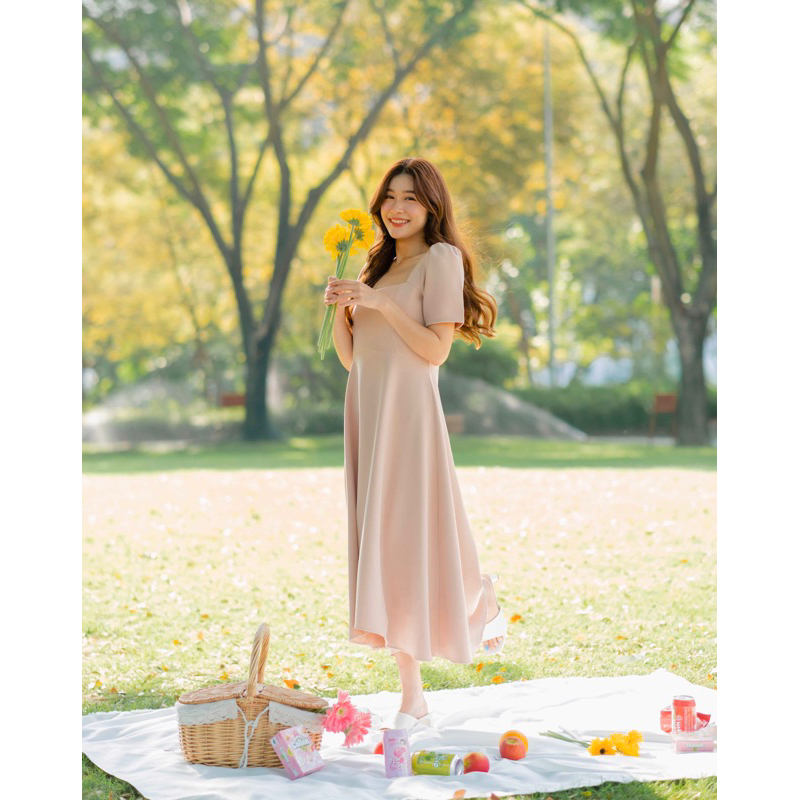 BROWN.BKK – IRENE DRESS สดใสละมุนละไมแบบมินิมอลสไตล์โคเรีย ออนนี่อย่างเราต้องตามเก็บ! ราคา ถูกที่สุด ดีลบีเคเค แกลเลอรีภาพที่ 4