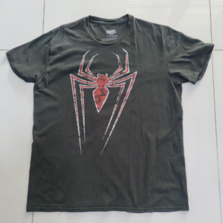 MARVEL Spider Man Logo เสื้อมือสอง สภาพเก่า ดูรูปประกอบ