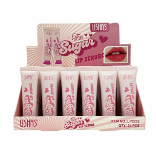 ลิปสครับปาก USHAS The Sugar Lip Scrubs  LP2252 สครับปาก สครับขัดริมฝีปาก สครับชูก้าร์ ผลัดเซลล์ผิวปาก แก้ปากดำ