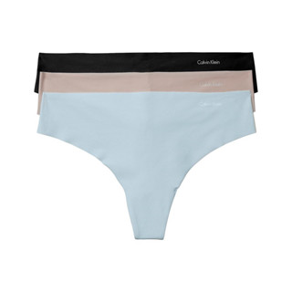 พร้อมส่ง L14 Size XL กางเกงในไร้ขอบ Calvin Klein Invisibles Thong แพ้ค 3 ตัว