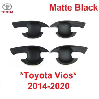 เบ้ารองมือเปิด Toyota Vios 2013 2014 - 2020 ดำด้าน โตโยต้า วีออส ถาดรองมือเปิดประตู เบ้ามือจับประต ถ้วยมือเปิด เบ้า