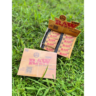 Raw Tips original [ยกกล่อง] ก้นกรอง 1 กล่อง (50 ชิ้น) พร้อมส่ง🚀