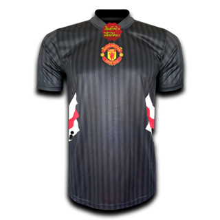 เสื้อฟุตบอล เสื้อคอลเลกชัน แมนยู / ดำ 2023-24 รุ่น Retro Icon #FB0143 พิมพ์ทั้งตัว ไซส์ S-5XL