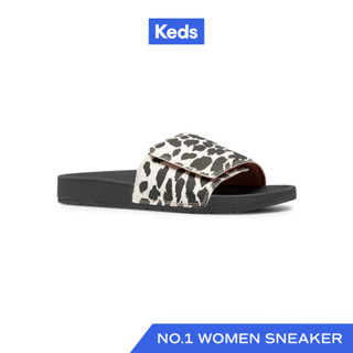 KEDS รองเท้าแตะ รุ่น BLISS V LEOPARD สีดำ ( WF64590 )