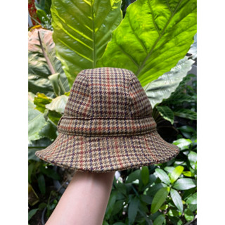 VINTAGE BURBERRY Original  Bucket Hat Wool Made in England