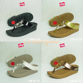 ✨🛒Fitflop รองเท้าแตะโซ่ประดับมุก 🚚🚚 36-40 สินค้าพร้อมส่ง