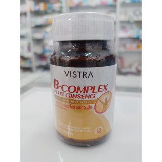 VISTRA B Complex plus Ginseng (30 Tablets) 42กรัม