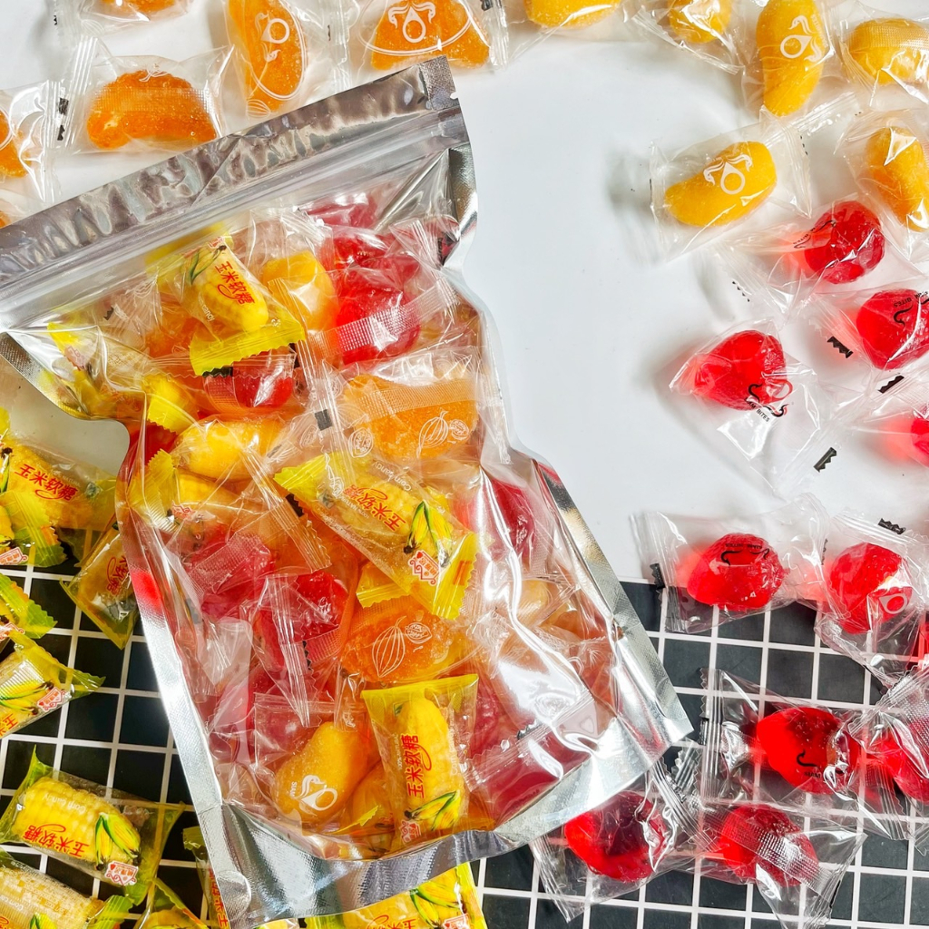 เยลลี่จัมโบ้ เยลลี่ชิ้นใหญ่คละรส 500g/1Kg เยลลี่กลีบส้ม สตรอเบอรี่ มะม่วง เลมอน บ๊วย