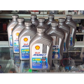 น้ำมันเครื่อง Shell 5W-40 Scooter SYNTHETIC100%