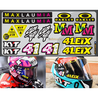 สติ๊กเกอร์ชิวหมวกกันน็อค KYT MOTOGP41 เกรดพรีเมี่ยม Sticker Helmet Sticker KYT MOTOGP41