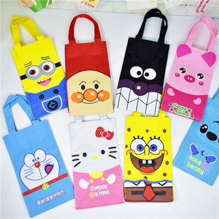 CARTOON WATER BOTTLE BAG  กระเป๋าใส่แก้ว เยติ (YETI) ถุงใส่แก้วเก็บความเย็น แบบพกพา  วัสดุทำจากผ้าแคนวาส