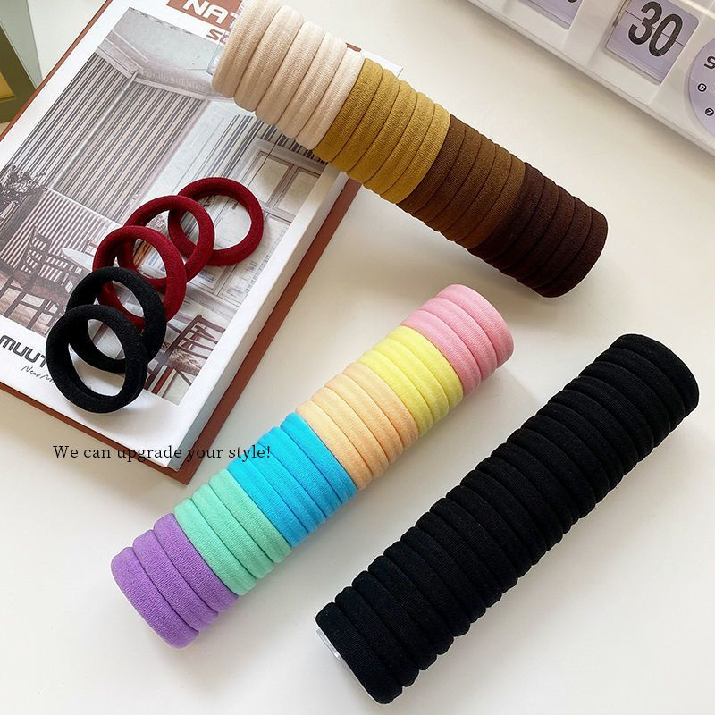 [จัดส่งในกทม] แฟชั่นเกาหลี ยางรัดผม（20pc/box） เครื่องประดับผมสไตล์เรียบง่าย ทนทานไม่แตกหักง่าย