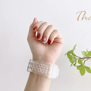 สายนาฬิกาข้อมือ ซิลิโคนนิ่ม แบบใส สําหรับ iWatch 11 10 9 8 7 6 SE 5 4 3 2 1 ขนาด 49mm46มม41มม45มม40มม44 มม42มม38 มม