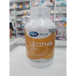 Mega Lecithin 1200 mg 100 Capsules เมกก้า วี แคร์ เลซิติน 1200 มิลลิกรัม 100 แคปซูล