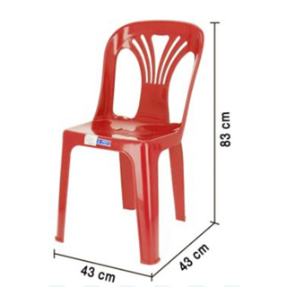 Grade A เก้าอี้พลาสติกพนักพิง เก้าอี้สตูลพลาสติกเกรด A หนาแข็งแรง รับน้ำหนัก 80-100กิโล หลายรุ่น พร้อมยางรองที่ขา (New)