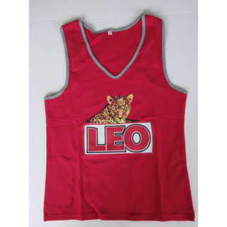 เสื้อกล้ามLEOสตรีงานแท้สีสดลายคมชัด