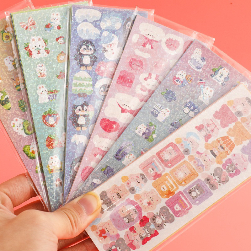 สติกเกอร์ ตกแต่ง DIY สุ่ม1 แผ่น