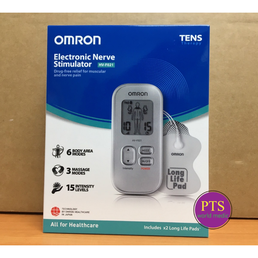 เครื่องนวดกระตุ้นไฟฟ้า Omron HV-F021 / Omron Electronic Nerve Stimulator HV-F021 (ประกันศูนย์ 2 ปี)