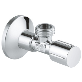 GROHE ANGLE VALVE สต๊อปวาวล์ห้องน้ำ ขนาด 1/2" วาวล์น้ำทองเหลือง 1/2 นิ้ว ชุบโครเมียม แข็งแรงทนทาน รุ่น METAL 22046000