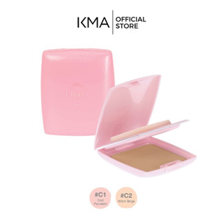 KMA แป้งพัฟ แป้งผสมรองพื้น อำพรางริ้วรอย จุดด่างดำ ผิวเรียบเนียน BB Brilliant Cake SPF 25 PA++ 10g.