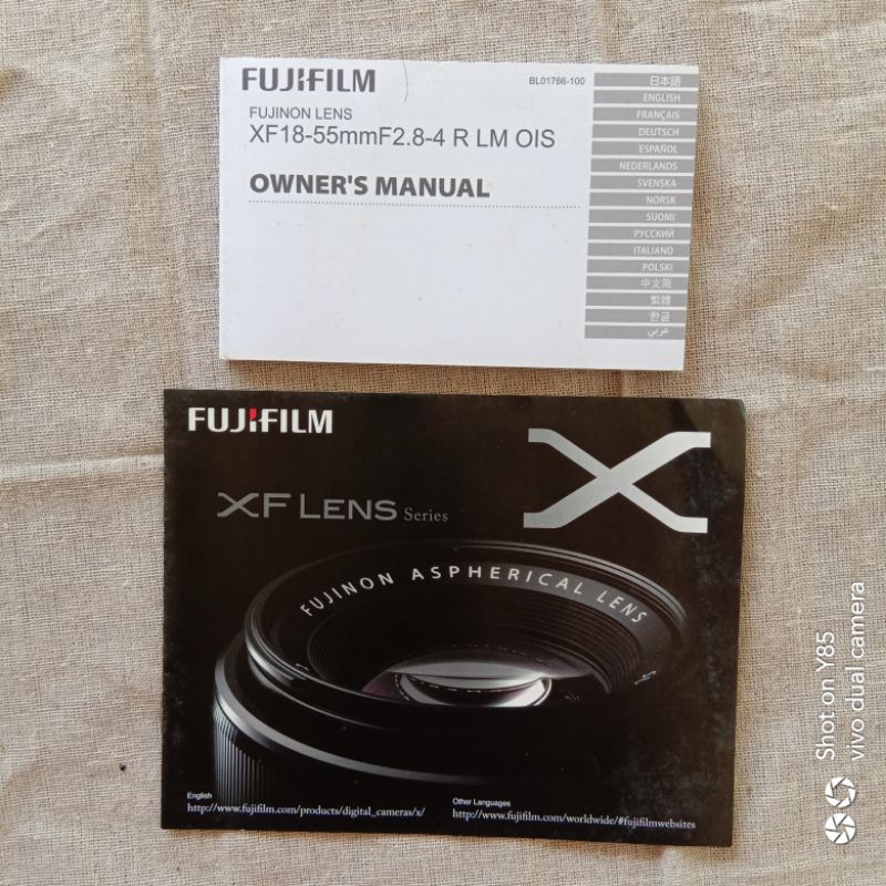 คู่มือการใช้ Fujiflim XF 18-55mm. F2.8-4R LM OIS