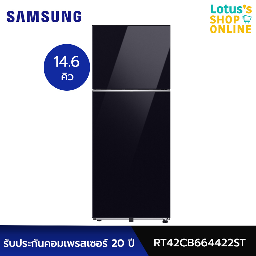 SAMSUNG ซัมซุง ตู้เย็น 2 ประตู ขนาด 14.6 คิว รุ่น RT42CB664422ST สีดำ
