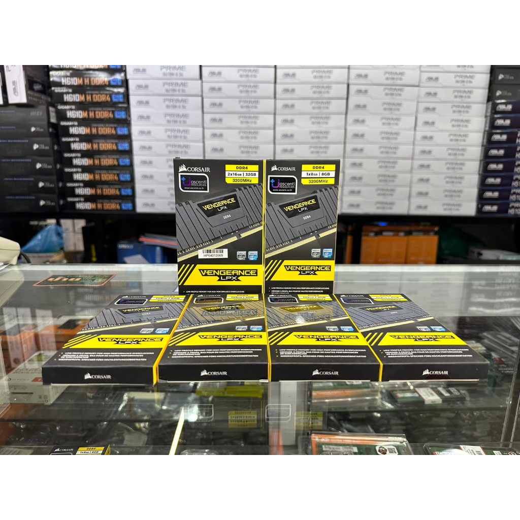 RAM DDR4(3200) 8GB CORSAIR (VENGEANCE LPX BLACK/CMK8GX4M1Z3200C16)
