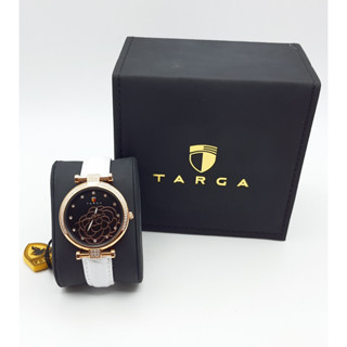 นาฬิกา TARGA WOMENS TA026510 QUARTZ BLACK DIAL ROSE GOLD พร้อมกล่อง (ใหม่)