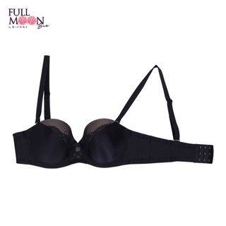 WIENNA FULL MOON BRA NB41202 บรารู้ใจสาว  บราคัพใหญ่  แบบครึ่งคัพ เกาะอก สีแดง สีดำ