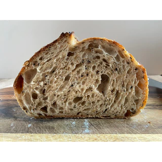 Seeded sourdough ขนมปังซาวร์โดผสมธัญพืช