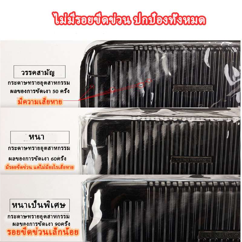 📢รุ่นหนาพิเศษ📢พลาสติกคลุมกระเป๋าเดินทาง pvc ใสไร้ขอบ ซิปข้าง กันน้ำ ไม่จำเป็นต้องถอดแยกชิ้นส่วนเมื่อใช้