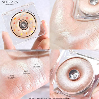 NEE CARA ไฮไลท์พาวเดอร์ BE COLORFUL DONUT HIGHLIGHTING POWDER | N336