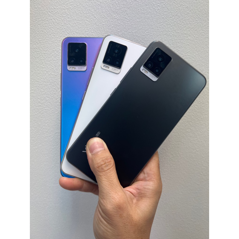 vivo V20 V20Pro V21 8/128GB มือสอง เครื่องเเท้ศูนย์ สภาพสวยสวยมากๆ สีฟ้าม่วง เดิมๆ จอเบิร์นบาง