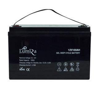 LUMIRA แบตเตอรี่แห้ง 12V 100AH โซล่าเซลล์ รุ่น LSC-12v100AH