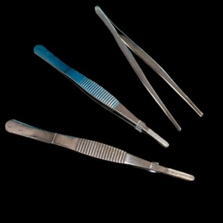 ฟอร์เซป ปากคีบปลายมนสแตนเลส Forceps  14 ซม