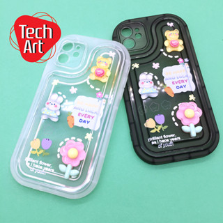 7+ 11 13 13Promaxเคสมือถือนิ่มใสกันกล้อง ซิลิโคน TPU ติดการ์ตูนน่ารัก