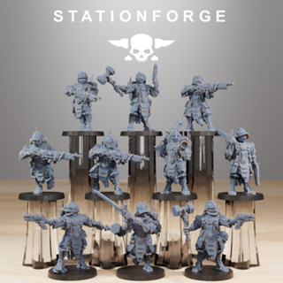 Warhammer 40k proxy Frontliners Infantry - 3d print miniature boardgame model war game - StationForge