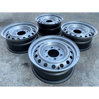 กะทะป้ายแดง 15x6.5" 6รู เพลาเดิม ISUZU ถอดป้ายแดงจากศูนย์ใหม่ ราคาต่อชิ้น ใส่ยาง 15 ได้ทุกรุ่น บรรทุกสูงสุด 4 ตัน