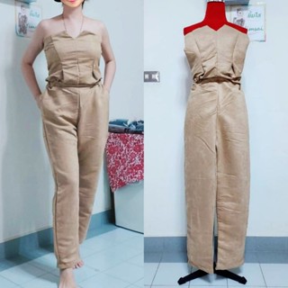 ป้าย Ramsita Jumpsuit เกาะอกผ้าสักหลาด