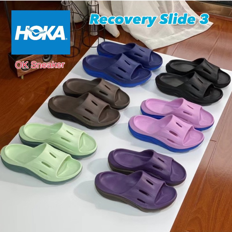 รองเท้ายาง HOKA oneone Ora Recovery Slide 3 เบาๆ นิ่มมาก ของมีพร้อมส่งในไทย
