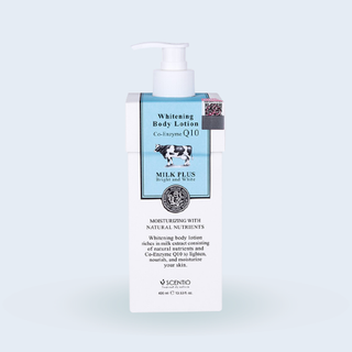 Beauty Buffet Scentio Milk Plus Whitening Body Lotion (400ml)โลชั่นน้ำนม มีคิวเทน ช่วยบำรุงให้ผิวนุ่ม ชุ่มชื่น สดใสกว่าท