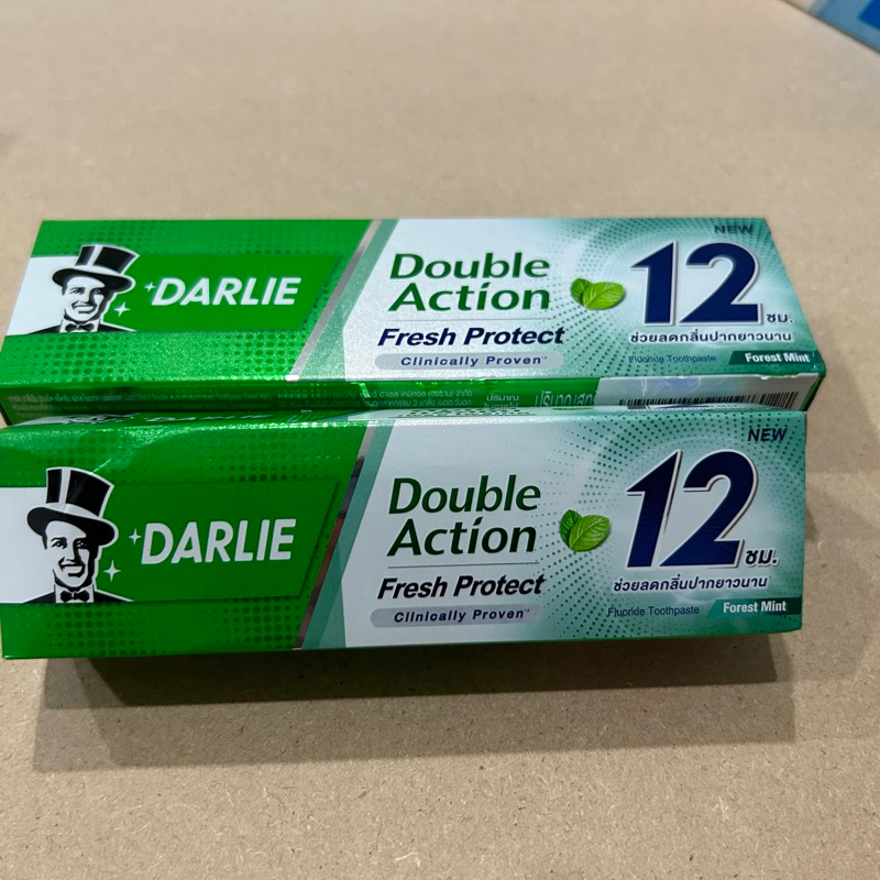 Darlie ดาร์ลี่ Double action fresh protect ยาสีฟัน ช่วยลดกลิ่นปากยางนาน 12 ชม.