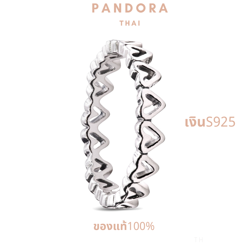 THAI🏅💎สินค้าพร้อมส่งในไทย💎Pandoraแท้ แหวนpandora เงินS925 pandoraแหวน ของแท้100% แหวนผู้หญิง เครื่องประดับ ของขวัญ