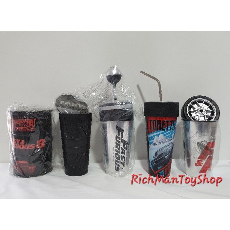 [ของแท้จากโรงหนัง|พร้อมส่ง] แก้วน้ำโรงหนัง Fast8 Fast9 Fast&Furious Major SF