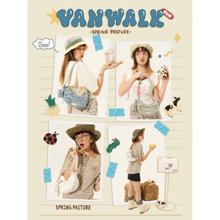 กระเป๋าสะพายข้าง เรียบโก้ Vanwalk happy pastureแท้💯พรีจากช็อป!!| Vanwalk bags