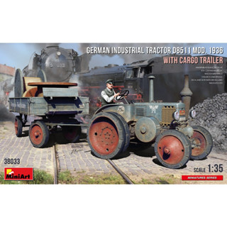 1/35 German Industrial Tractor D8511 Mod. 1936 With Cargo Trailer [MI 38033]