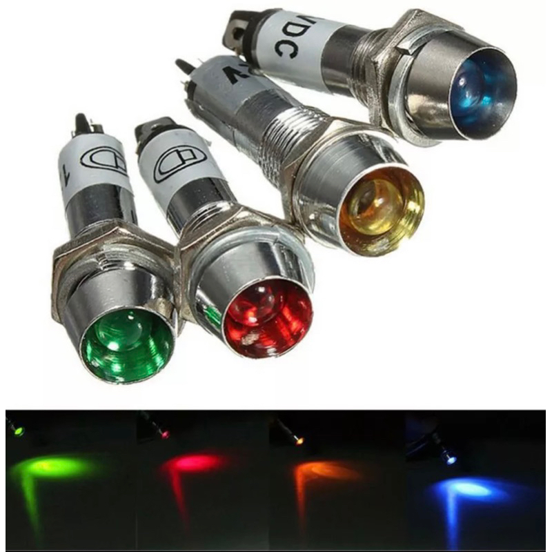 หลอดแลมป์ lamp LED เหล็ก 8mm 12v 24v 220v