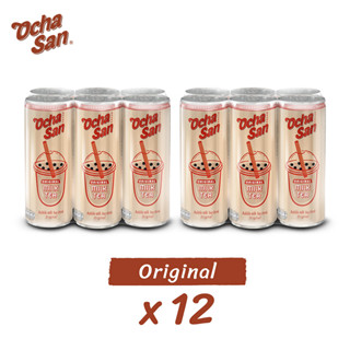 ชานมไข่มุกโอฉะซัง (ขนาด 230 มล.) สูตรดั้งเดิม 12 กระป๋อง