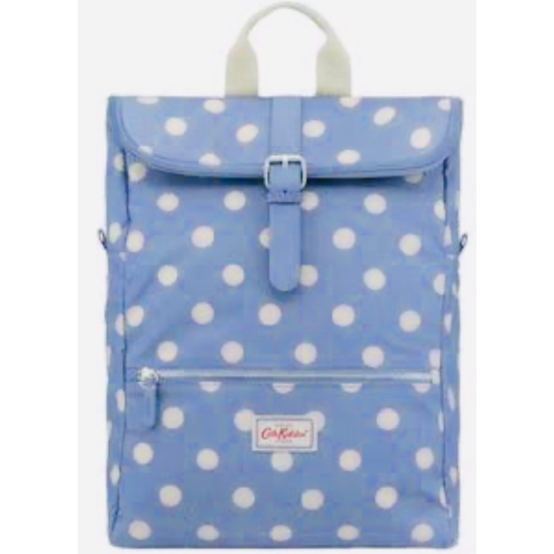 กระเป๋าเป้สะพาย Cath Kidston Button Spot Folded Top Backpack Blue